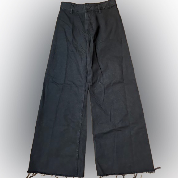 Zara Denim - Zara Black Wide-Leg Jeans Size 8